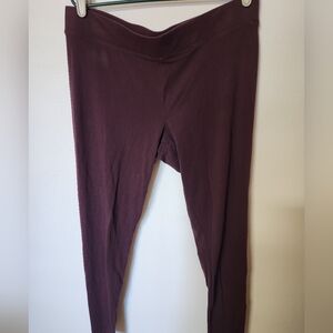 Sonoma Maroon Leggings Size XL Long